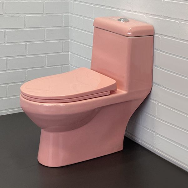 Детский унитаз моноблок Comforty 2311P розовый, двухрежимная арматура, горизонтальный выпуск, сиденье полипропилен с микролифтом