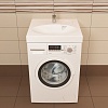 Умывальник на стиральную машину Azario Elegance 59.2х59.2х9 Белый (CS00078300)