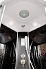 Душевая кабина DETO L810ELBLACK 100x100 с высоким поддоном, с сиденьем