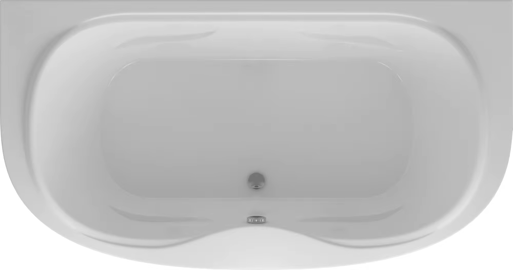 Акриловая ванна Aquatek Мелисса 180x95, с каркасом, фронтальным экраном, сливом-переливом