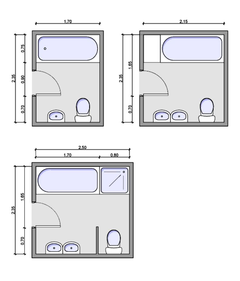 Схема расстановки мебели в ванной