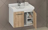 Тумба Comforty Рига 80 дуб сонома с раковиной Comforty 9335-80