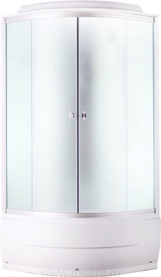 Душевая кабина Aquapulse 4001D fabric white; 80*80*45 (в/п)