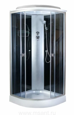 Душевая кабина Aquapulse 4021D grey black тонированное стекло 80*80*220