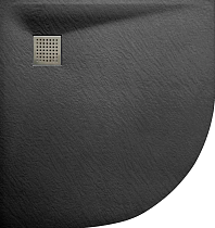 Поддон для душа Wasserkraft Elbe 74T01 90х90, чертверть круга, с сифоном