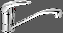 Смеситель для кухни Haiba HB4503