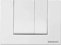 Кнопка смыва Berges Novum S4 белый, матовый