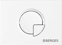 Кнопка смыва Berges Novum R1 белый, глянец