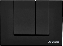 Кнопка смыва Berges Novum S5 чёрный, матовый