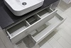 Мебель для ванной Comforty Прага 120, дуб белый, с серой столешницей GT005 с раковиной Comforty 78189