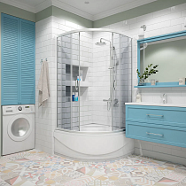 Душевой уголок Erlit Comfort ER0508T-C4 80x80 с поддоном, тонированное стекло