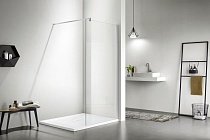 Душевая перегородка Aquatek Walk in с держателем 1000x2000 профиль хром, стекло прозрачное (старый артикул AQNAR6310-100)