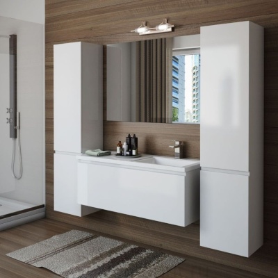 Мебель для ванной Эстет Dallas Luxe 130 подвесная, 1 ящик, R