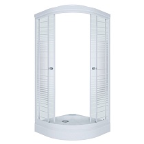 Душевой уголок Triton Стандарт 90х90 А АКВА - ПОЛОСЫ с поддоном +сифон E410CL