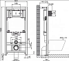 Система инсталляции для унитазов BelBagno BB002-80