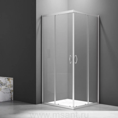Душевой уголок Veconi Rovigo RV-101 80x80, профиль хром