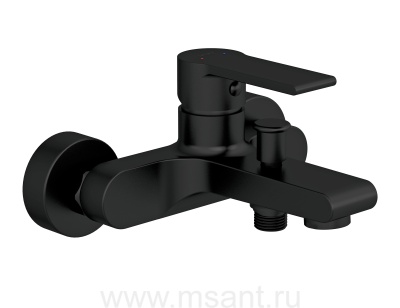 Смеситель для ванны Cersanit BRASKO BLACK 63108 однорычажный черный