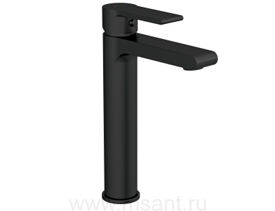 Смеситель Cersanit BRASKO BLACK 63111 для раковины высокий однорычажный черный клик клак