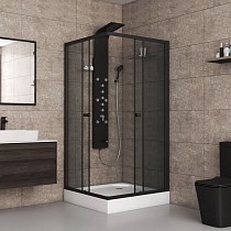 Душевой уголок Niagara Eco NG-009-14Q black, с поддоном