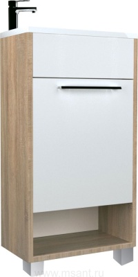 Тумба с раковиной 1MarKa Lira 40Н напольная, дуб сонома